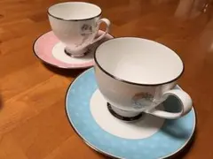 NARUMI ナルミ ティーカップ＆ソーサー ペア リボン