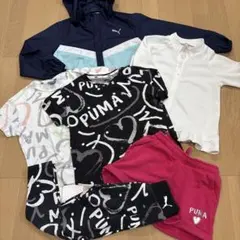 PUMA 訳あり　キッズ服セット ネイビー/水色ジャンパー