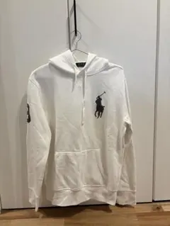 Polo Ralph Lauren ジップパーカー ホワイト XS - メルカリ
