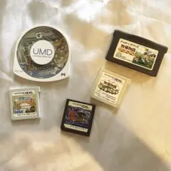 【レトロゲーム、箱無し】4つのゲームソフトセット