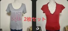 Nike グレーTシャツとMNG レッドTシャツ Mサイズ 2枚セット
