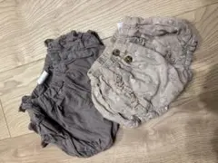 フリル付き・花柄パンツセット