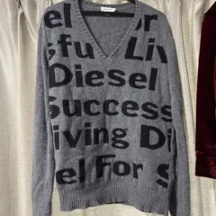 DIESEL ニット グレー Lサイズのサムネイル