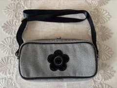 MARY QUANT ストライプショルダーバッグ