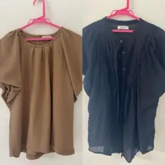 しまむら shimamura オフィス ブラウス M 2枚セットのサムネイル