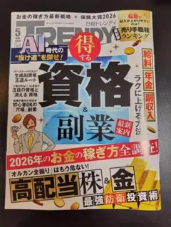 新品　TRENDY 2026年5月号