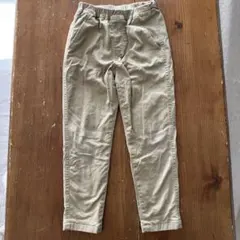 120cm　ユニクロ暖パン　裏フリース　ベージュ　古着