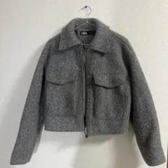 ZARA ブークレクロップドジャケット