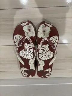 ROXY 厚底 ビーチサンダル ボタニカル柄のサムネイル