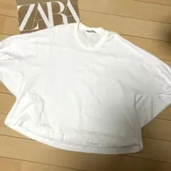 ZARA アシンメトリーオーバーサイズTシャツ