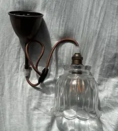 アンティーク 乳白色ガラスシェード ペンダントライト レトロ 大正