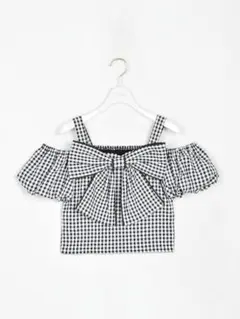 evelyn ビックリボンTP ギンガム