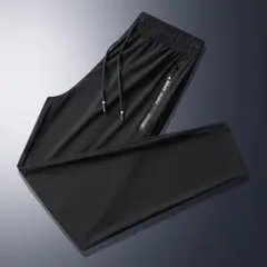 メンズ サマーパンツ アイスシルク 接触冷感 長ズボン 運動用 無地 カジュアル