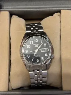 SEIKO 5 自動巻き 腕時計 ブラック