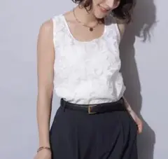 【匿名配送 美品】アルページュストーリー オリジナル シアーレースタンク