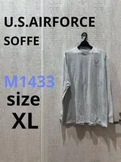 M1433 U.S.AIR FORCE 長袖プリント ロゴTシャツ　SOFFE