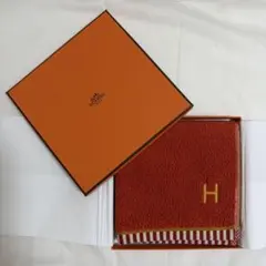 HERMES】カレ・タオル＜ヴィス・ヴェルサ＞テラコッタ/タン - メルカリ