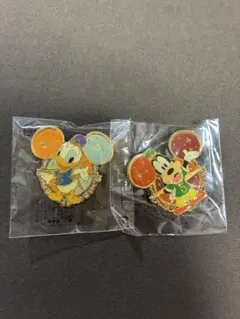 ディズニー ピンバッジ ドナルド　グーフィー2個セット　ディズニーシー5周年