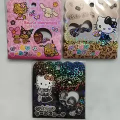 おはじき　シールフレーク　3個セット　日焼け　ギャル　キティ