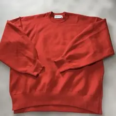 nägonstans レッド クルーネックセーター M