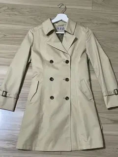 AOKIベージュ ダブルブレスト トレンチコート　Sサイズ　5号