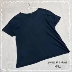 【スマイルランド】　トップス　Tシャツ　(4L)　大きいサイズ　綿100％　半袖のサムネイル