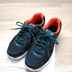 NIKE REVOLUTION 2 スニーカー ブラック オレンジ 26.5 難