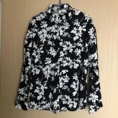 メンズ 花柄 総柄 長袖シャツ おしゃれ ファション ボタンシャツ 春秋　XL