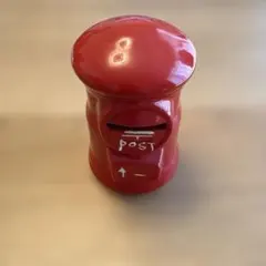 郵便ポスト型 貯金箱 レッド