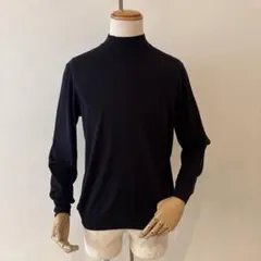 フェデーリ／モックネックニット／スーパー140／ダークネイビー／50のサムネイル