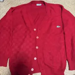 CHEMISE LACOSTE カーディガン レッド