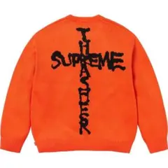 M オレンジ Supreme x Thrasher Sweater Orange