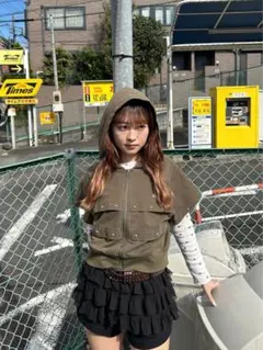 HTH glitter tiered skirt gray - メルカリ