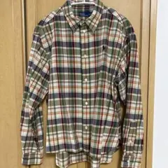 Polo Ralph Lauren グリーンチェックシャツ(オーバーサイズ)