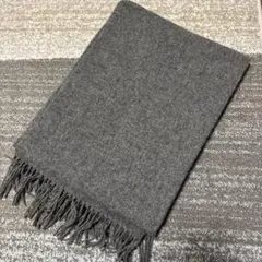 大判マフラー　グレー　レディース