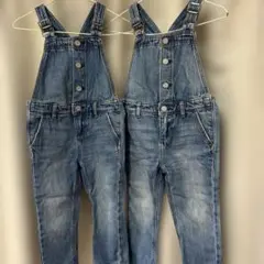 デニムブルー オーバーオール gap 双子