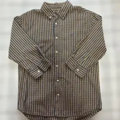 ストリート　5部丈XLARGE ワンポイントチェックシャツ