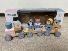 ポーラービー　電車　つみきトレイン　知育　アニマル　玩具