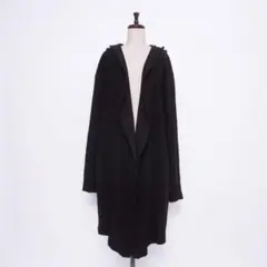 ZARA フーディコーディガン カーディガン ガウン アウター 黒M*LD823