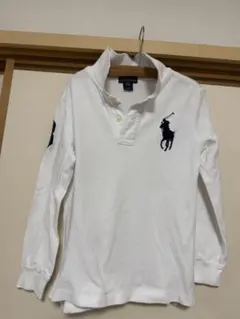 RALPH LAUREN キッズ 長袖ポロシャツ ホワイト　115cm