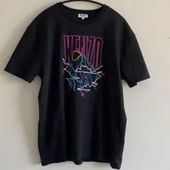 KENZO PARIS ネオン マウンテン 刺繍 Tシャツ ブラック S