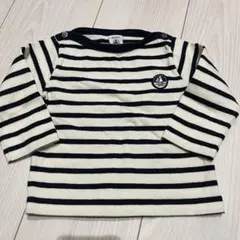 PETIT BATEAU ストライプ長袖Tシャツ 12M