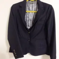 ブラック 黒 テーラードジャケット 金ボタン Lサイズ
