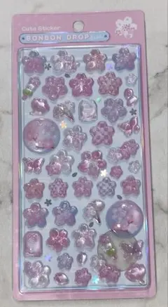 6.ボンボンドロップシール　和柄　桜