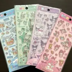 サンリオ　正規品　シナモ　プリン　クロミ　マイメロ　4枚セット　うるちゅる