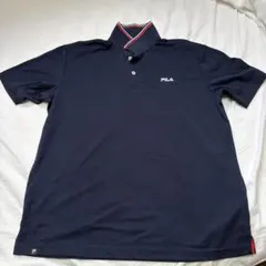 FILA GOLF ポロシャツ ネイビー LL