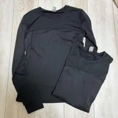ブラック 長袖 Tシャツ Sサイズ　アンダーシャツ2枚