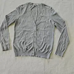 UNQLO グレーカットソー長袖カーディガンサイズL