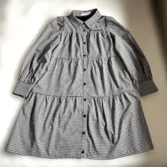 メゾピアノ　ワンピース　ギンガムチェック 150