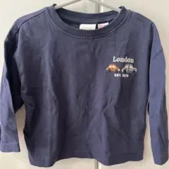 ZARA ベビー Tシャツ 86cm ネイビー 車刺繍